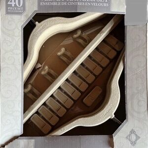 Concepts 40pc Velvet Closet Organizer Hanger Set Non Slip Space Saving